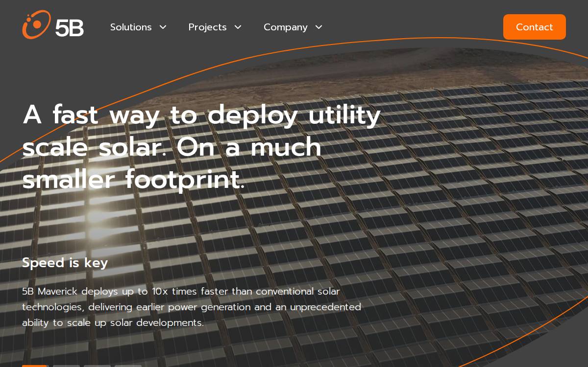5B Holdings website preview