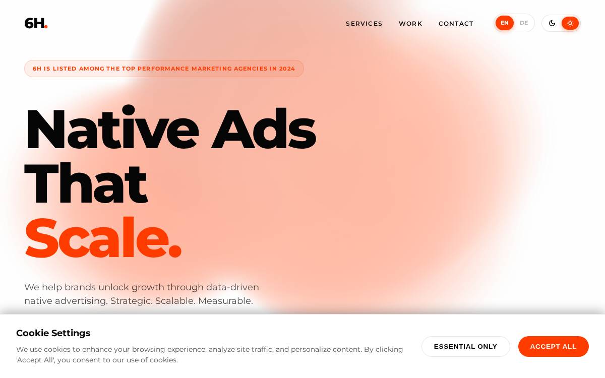 6H Agency website preview