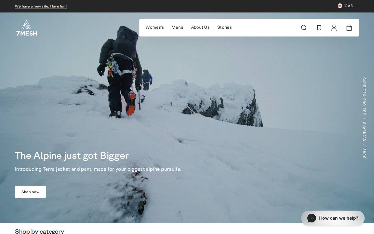 7 Mesh website preview