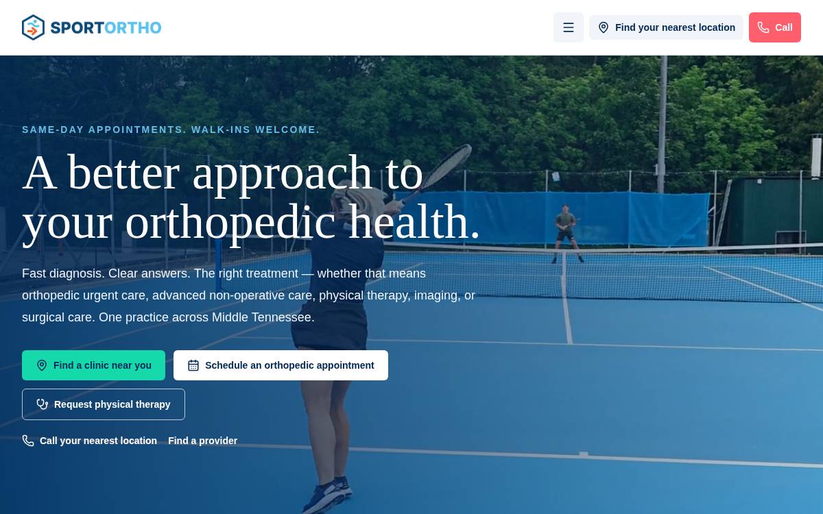 7 Springs Orthopedics website preview