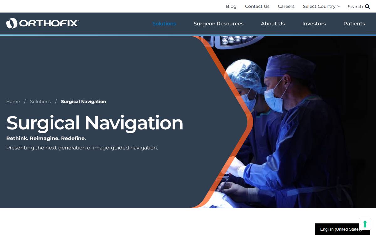 7D Surgical website preview