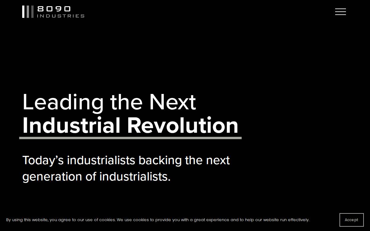 8090 Industries website preview