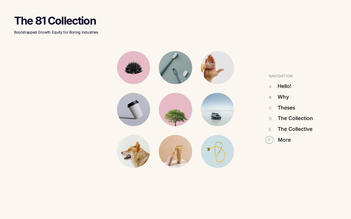 81Collection website preview