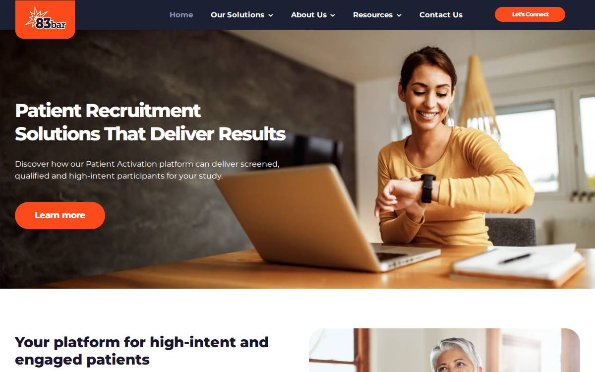 83Bar website preview