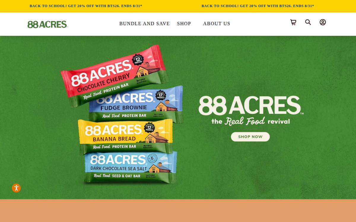 88 Acres website preview