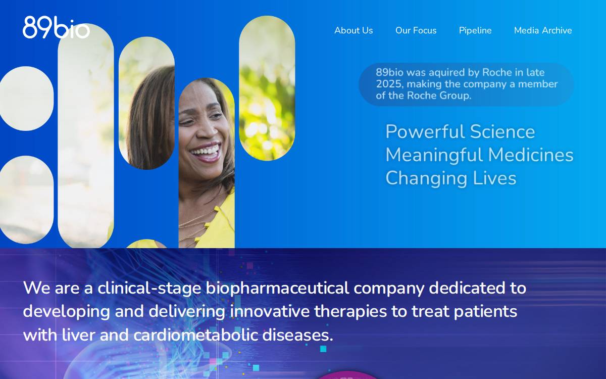 89bio (NASDAQ: ETNB) website preview
