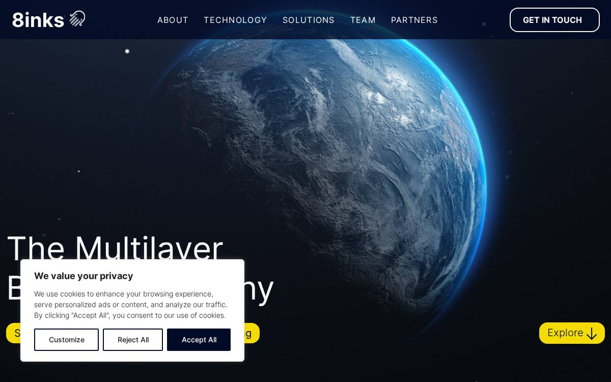 8inks website preview