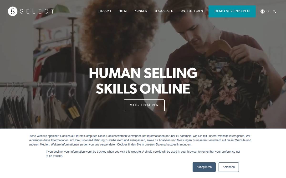 8select website preview