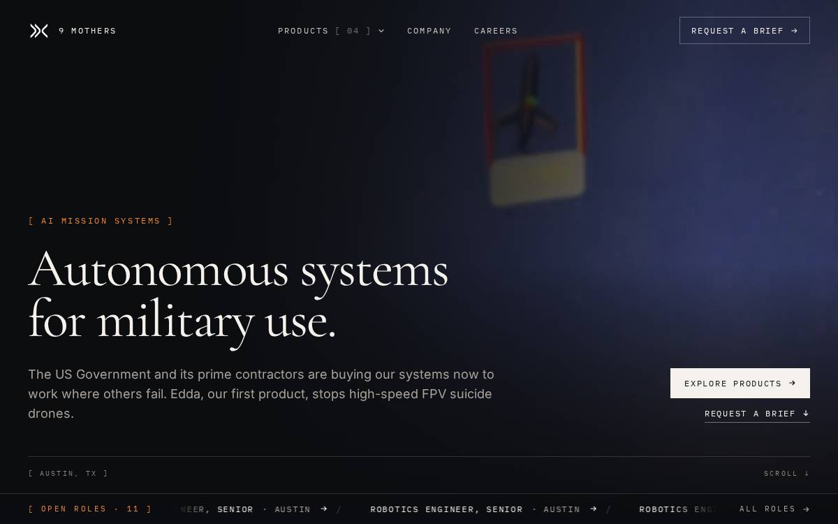 9 Mothers website preview