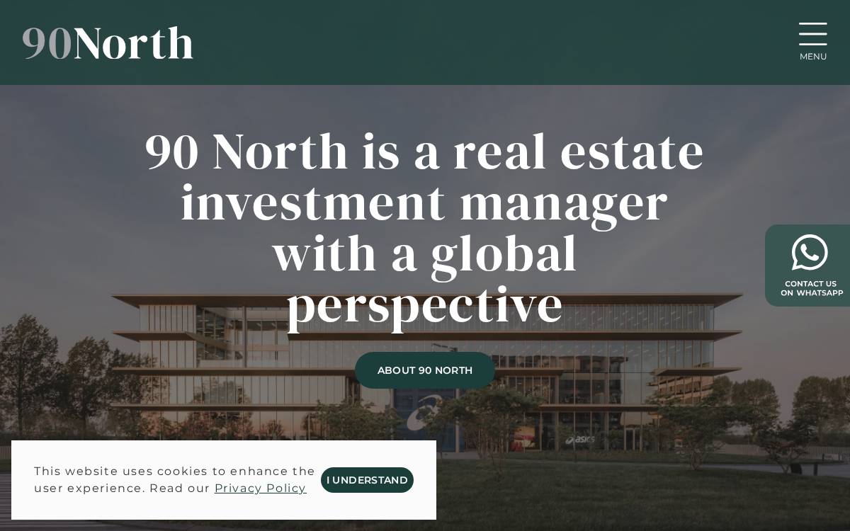 90 NORTH website preview