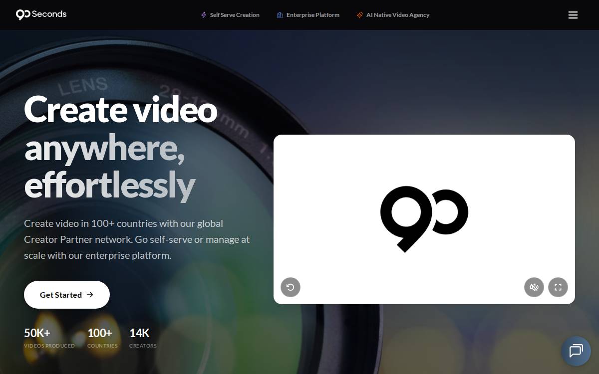 90 Seconds website preview