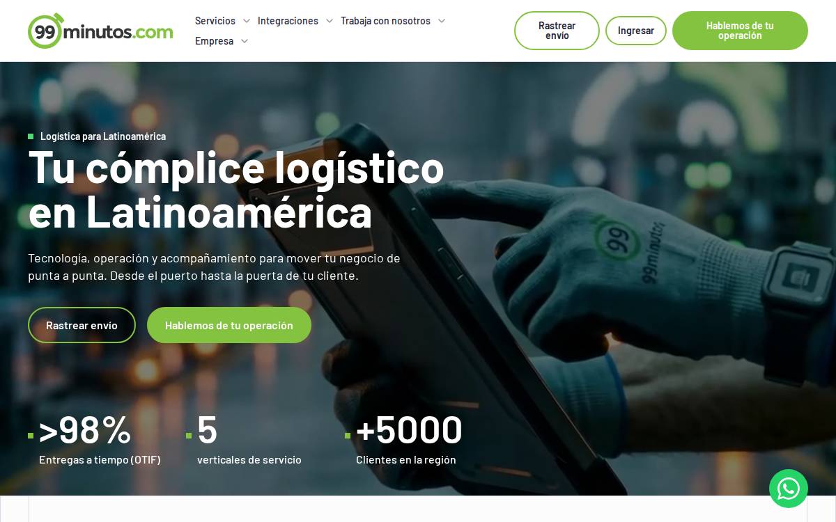 99minutos website preview