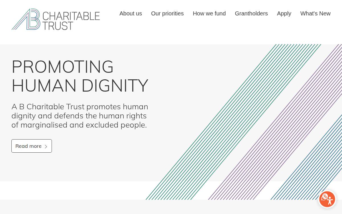 A B Charitable Trust website preview