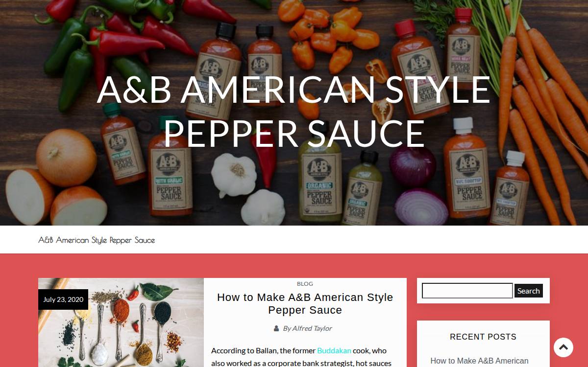 A&B website preview