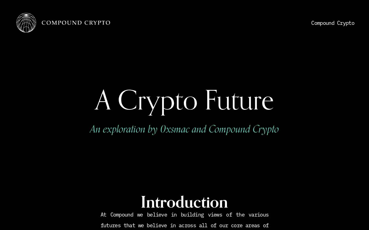 A Crypto Future website preview