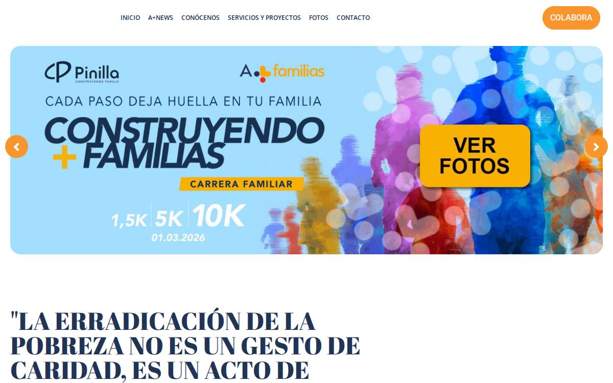 A+Familia website preview
