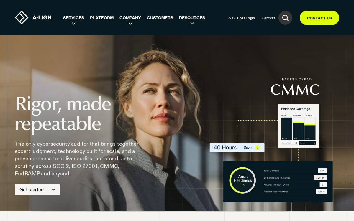 A-LIGN website preview