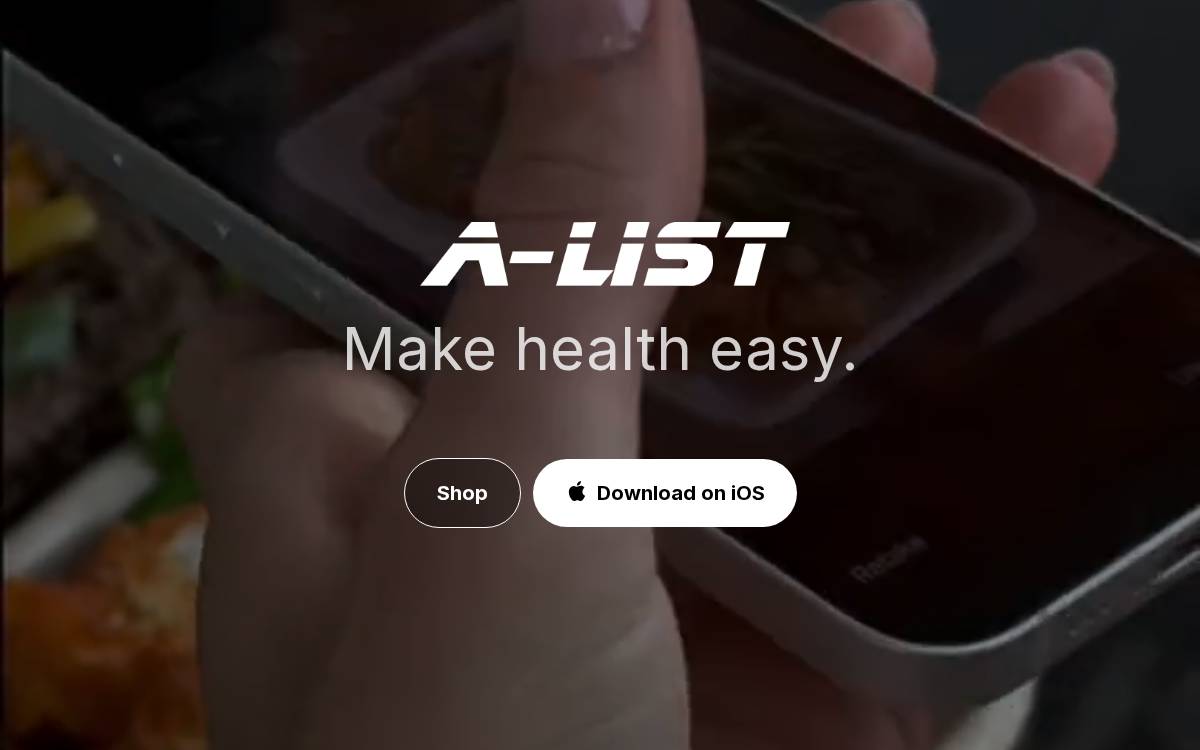 A-LIST website preview