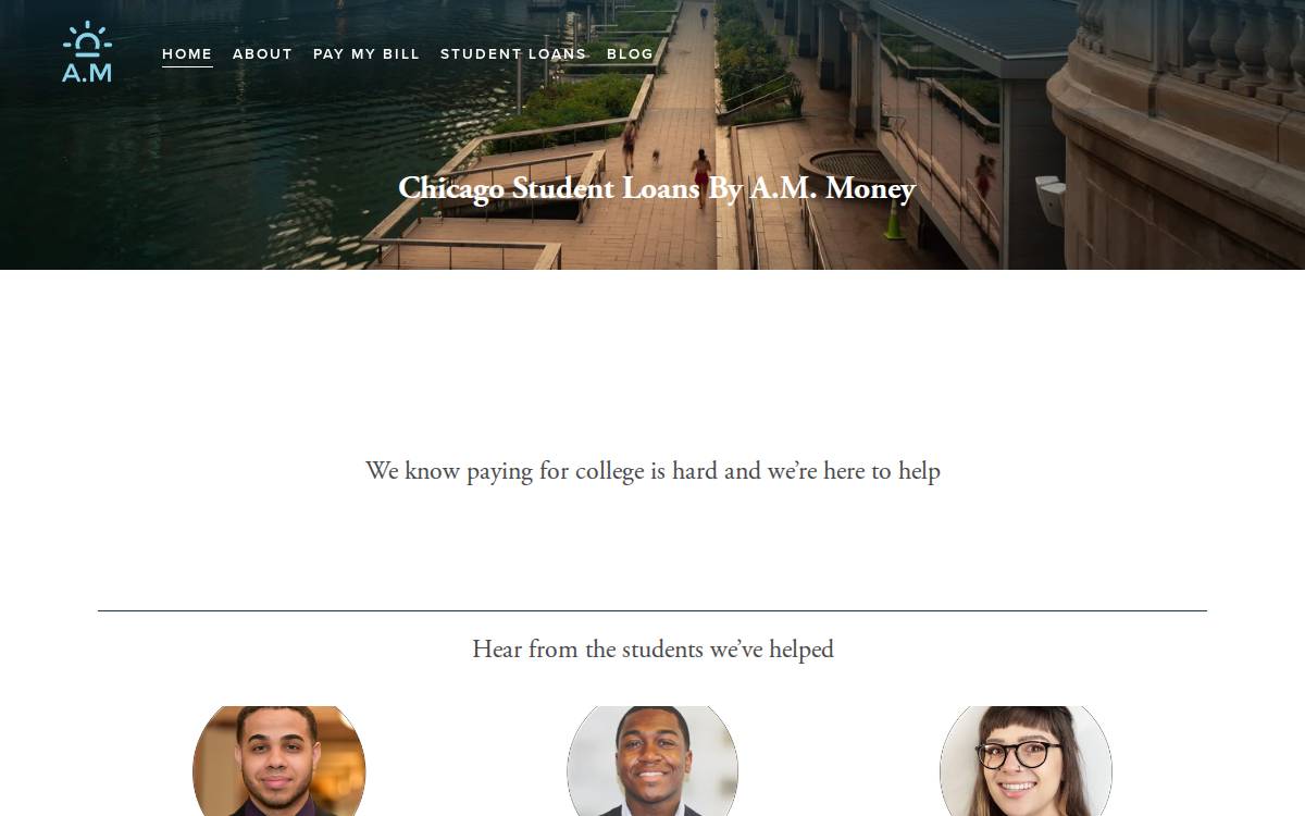 A M website preview