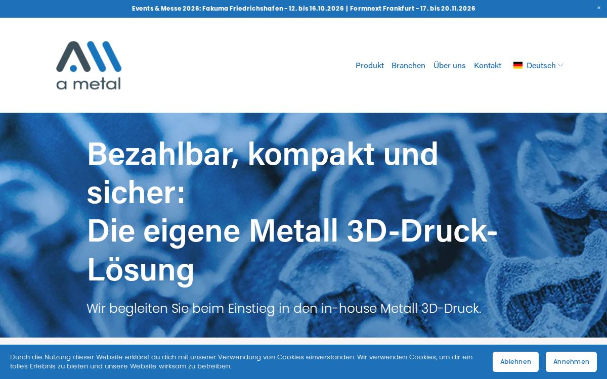 A Metal website preview