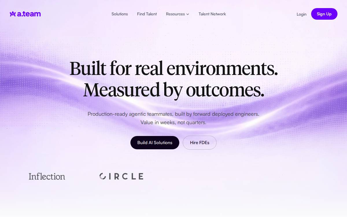 A Team website preview