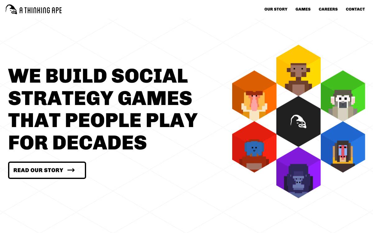 A Thinking Ape website preview