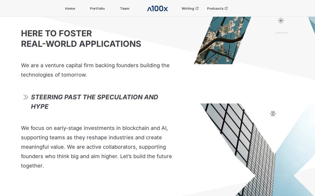 a100x website preview