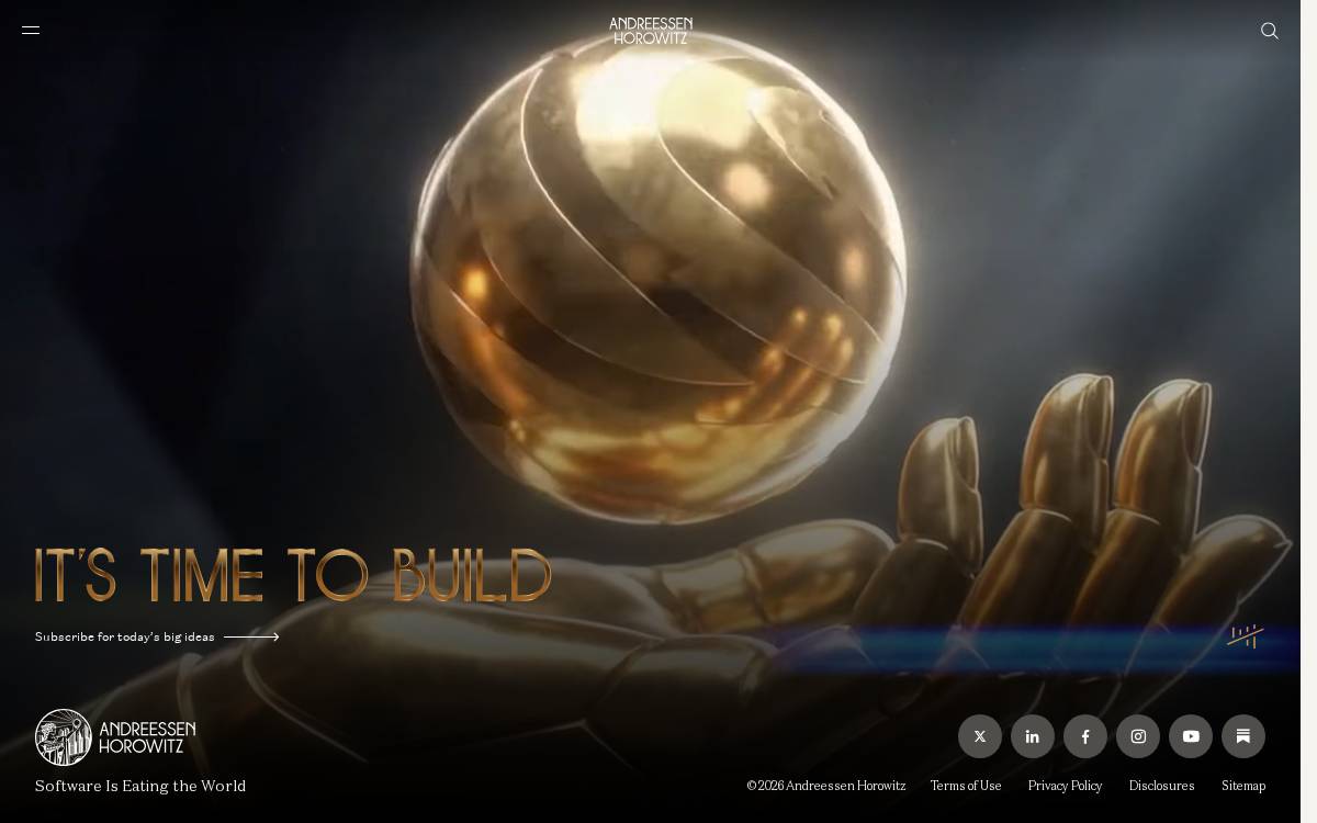 a16z Speedrun website preview