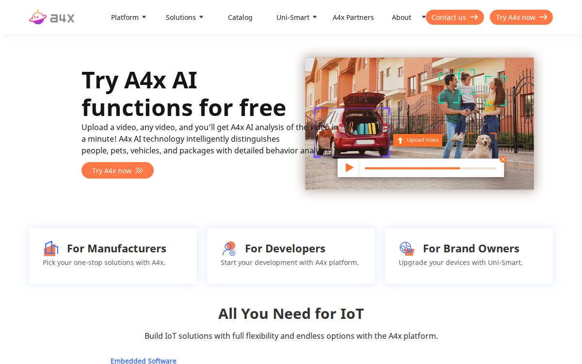 A4X website preview