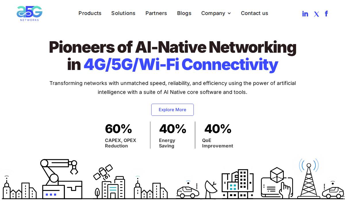 A5Gnet website preview