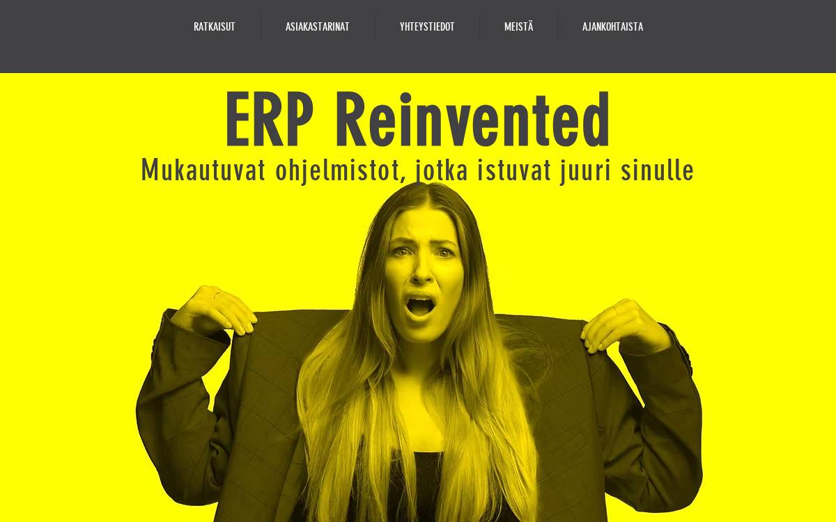 Aavaerp website preview