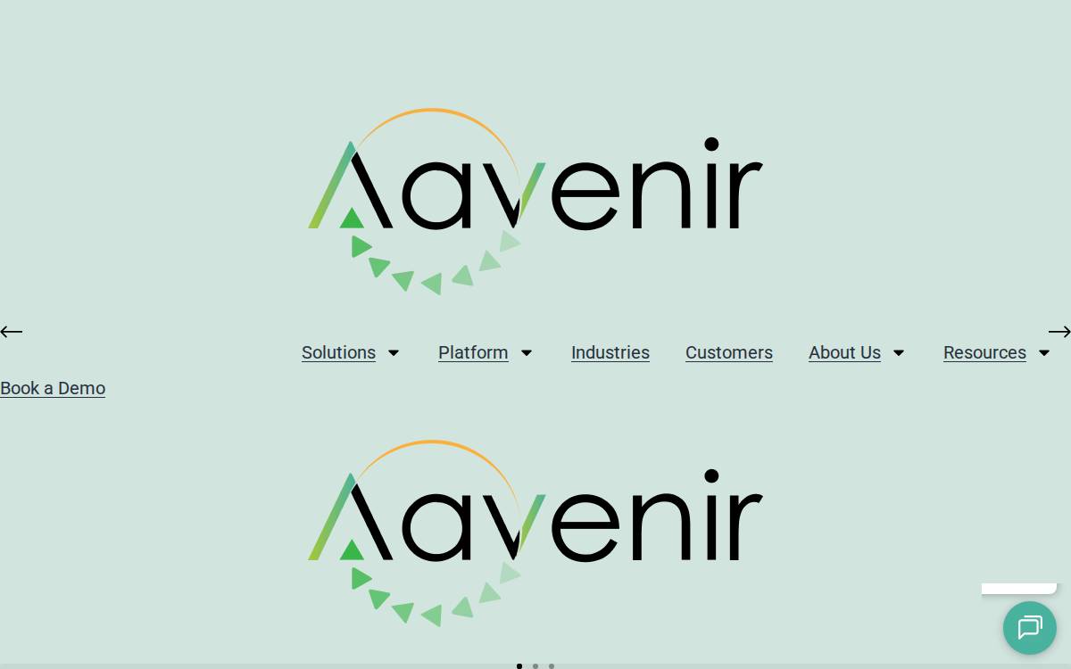 Aavenir website preview