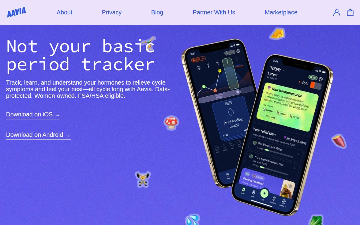 Aavia website preview