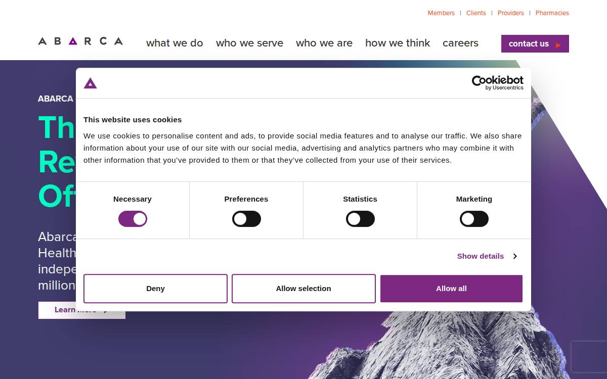 Abarcahealth website preview