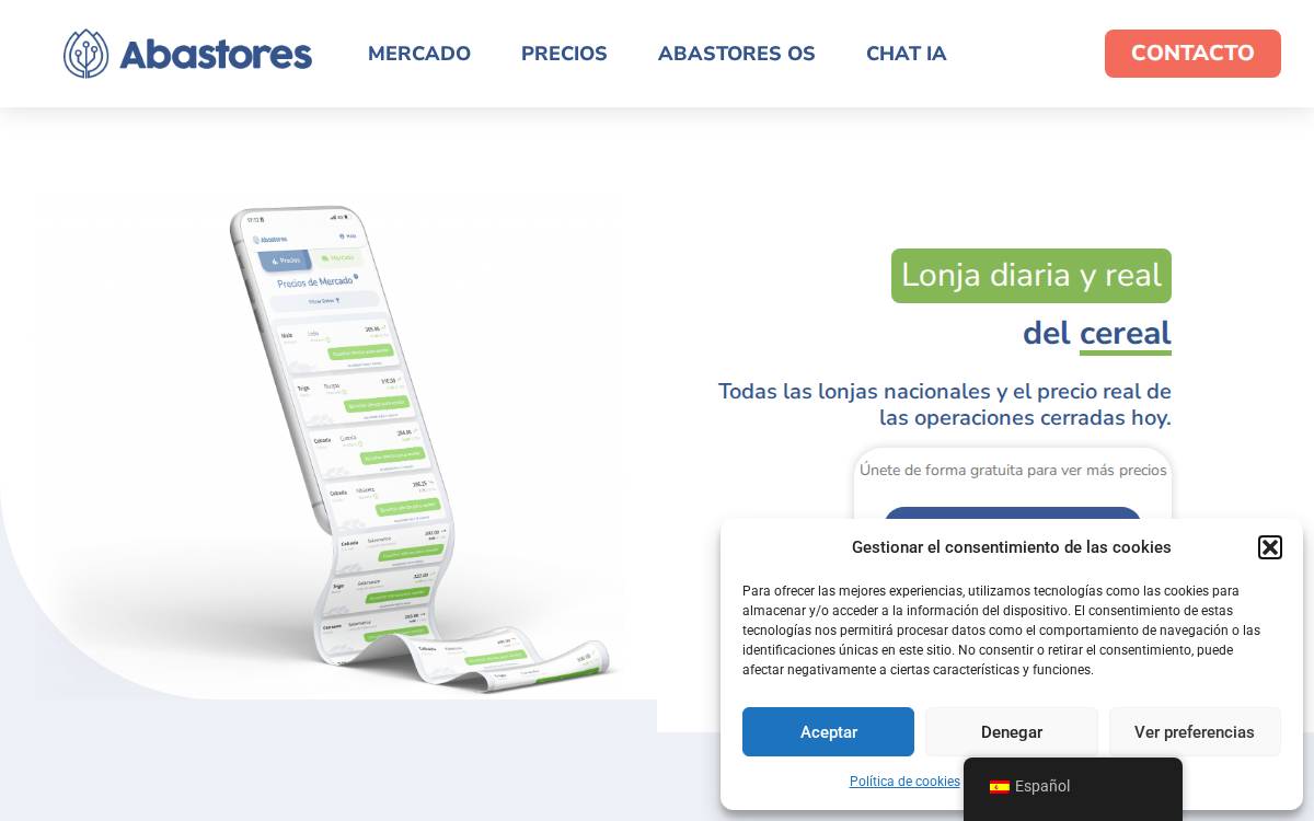 Abastores website preview