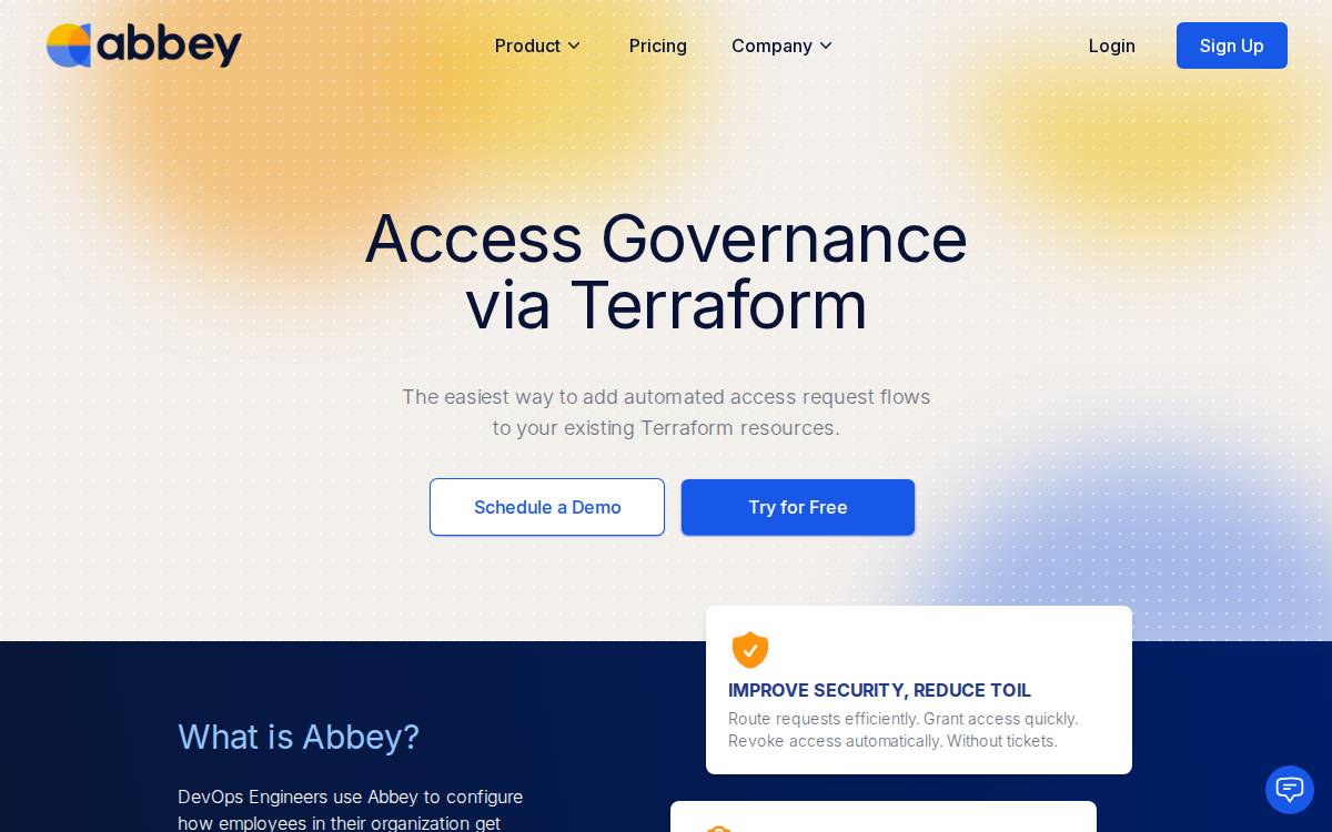 Abbey website preview