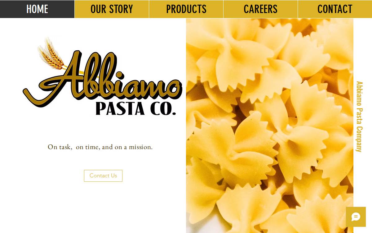 Abbiamopasta website preview