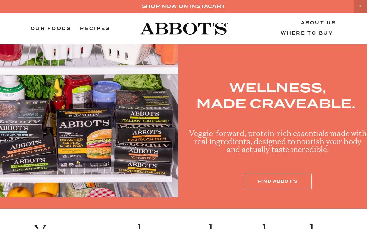 Abbot's Butcher website preview