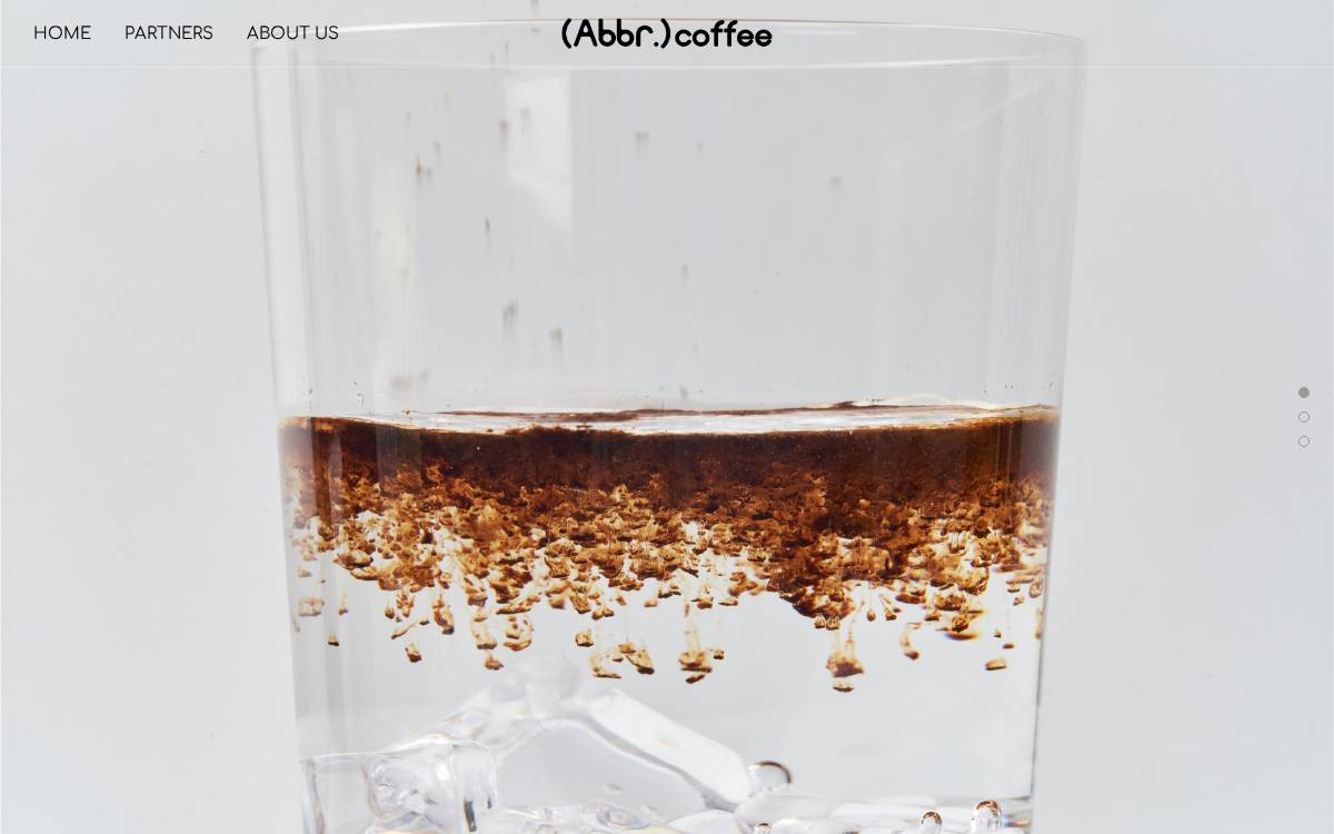 Abbr Coffee website preview