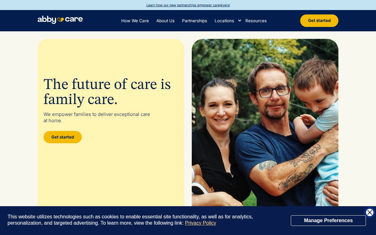 Abby Care website preview