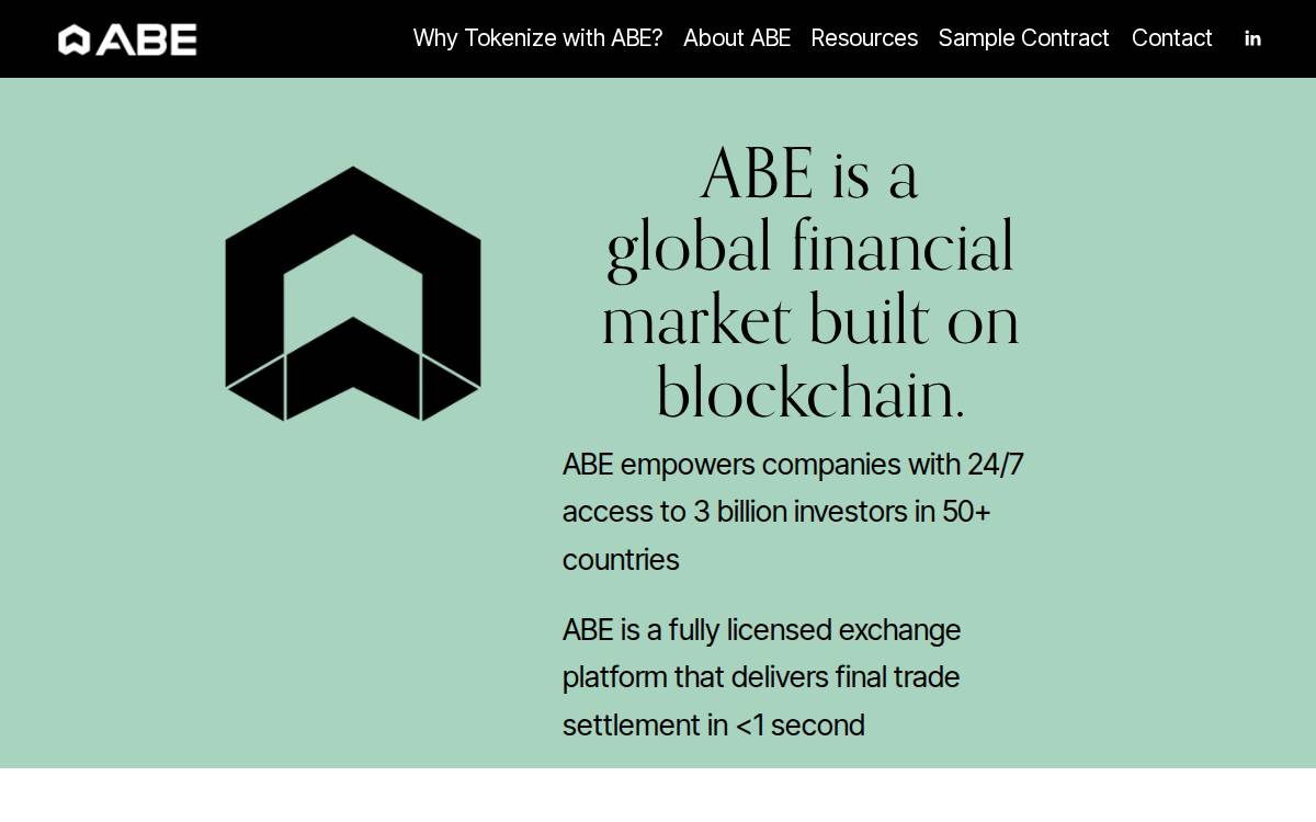 ABE website preview