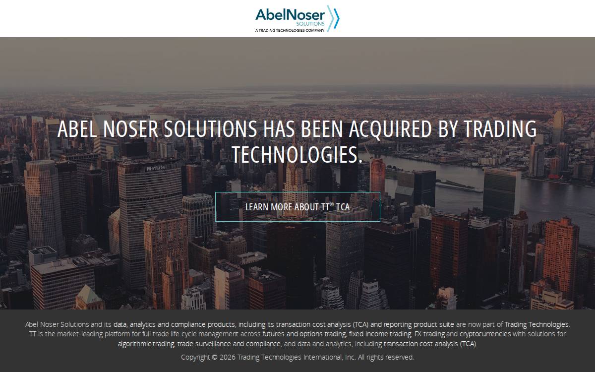 Abel Noser website preview