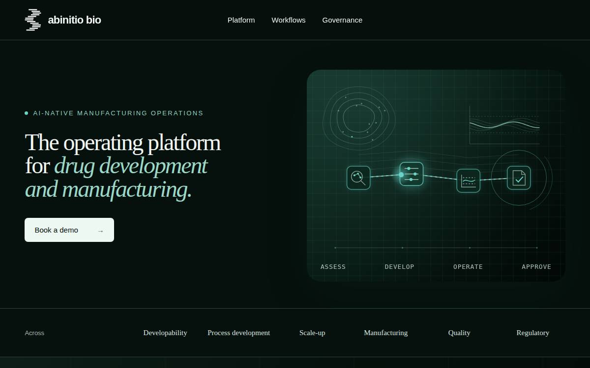AbInitio Bio website preview