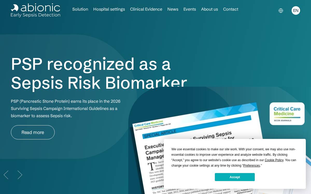 Abionic website preview