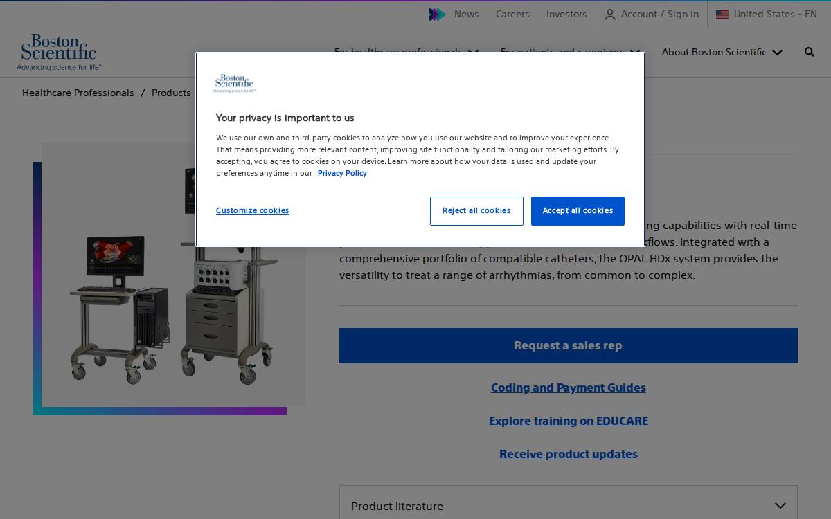 Ablacon website preview