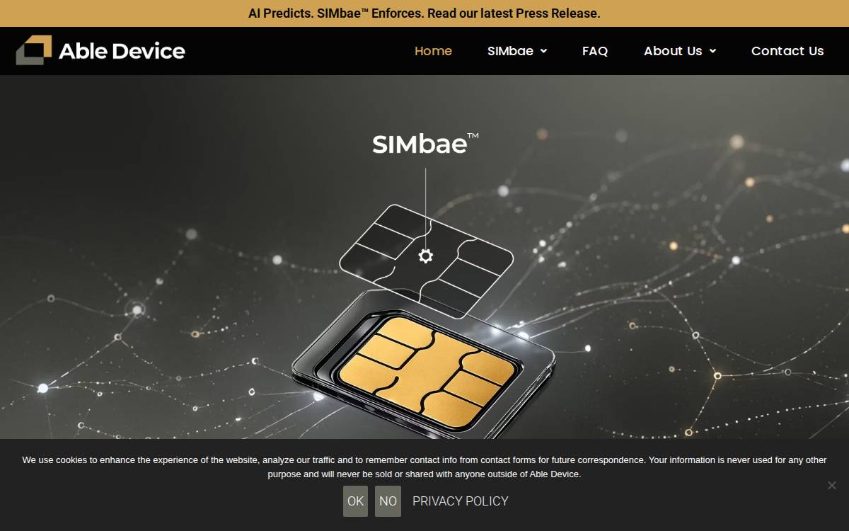 Able Device website preview