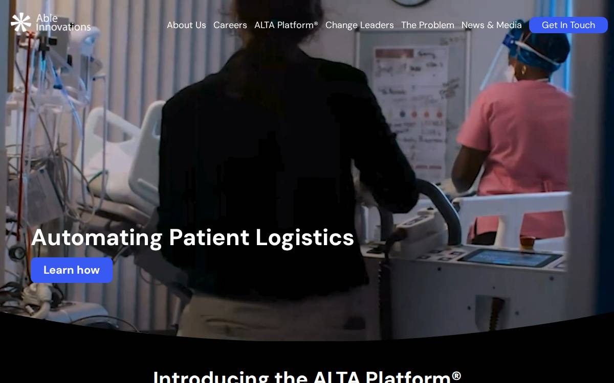 Able Innovations Inc. website preview