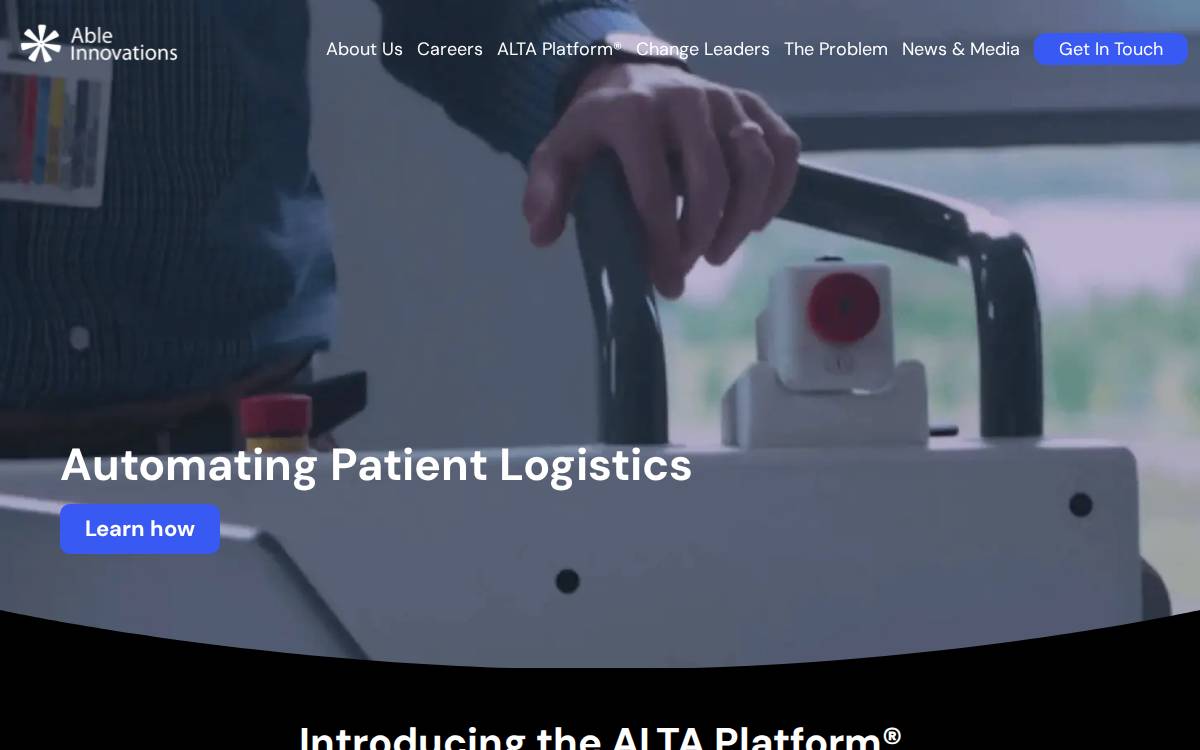 Ableinnovations website preview