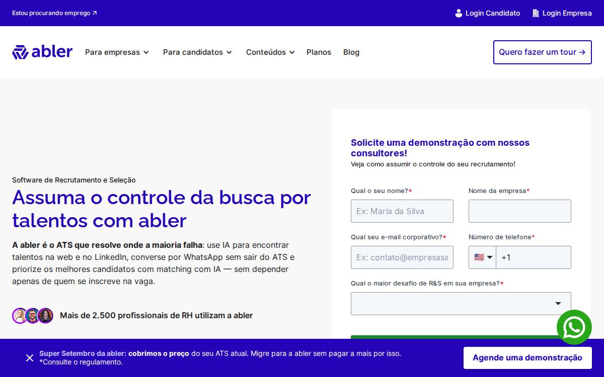 abler website preview