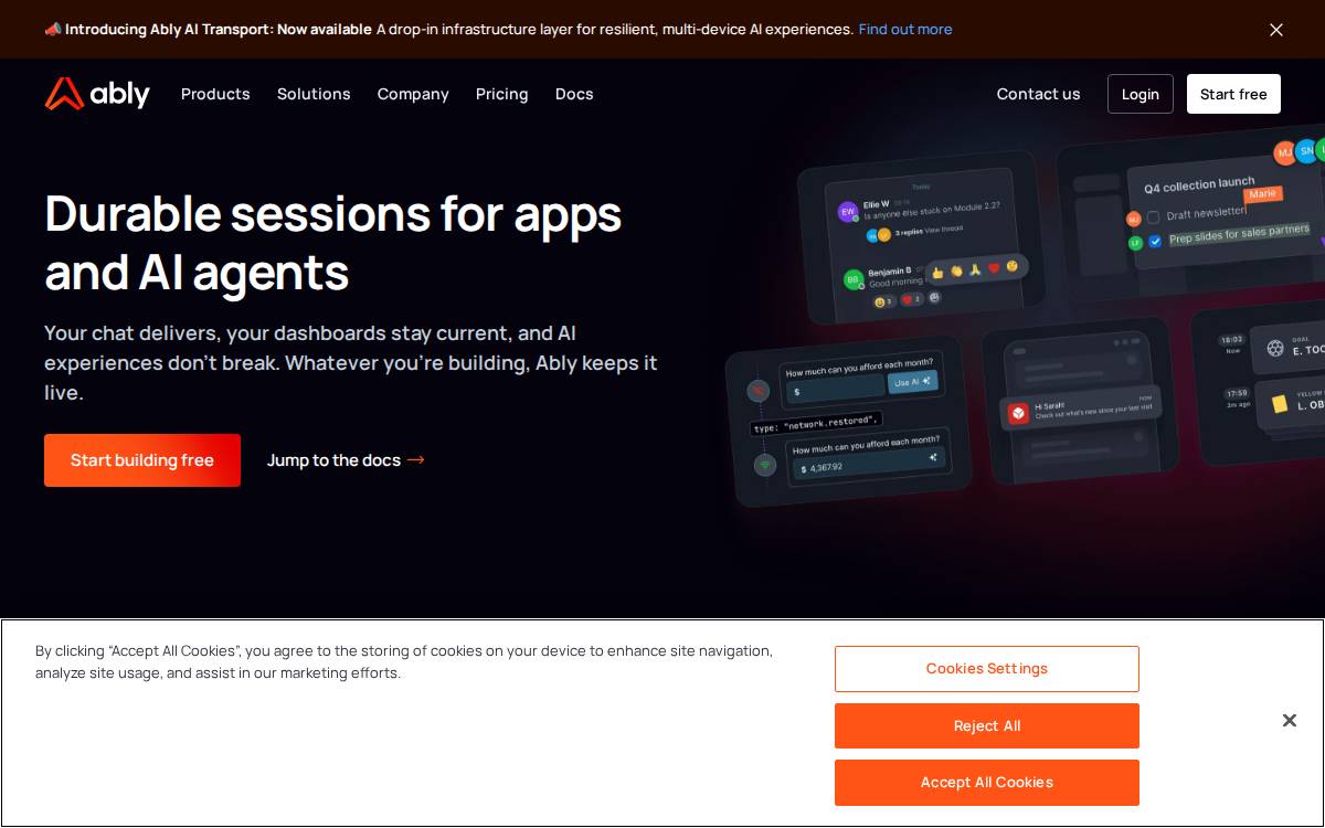 Ably website preview